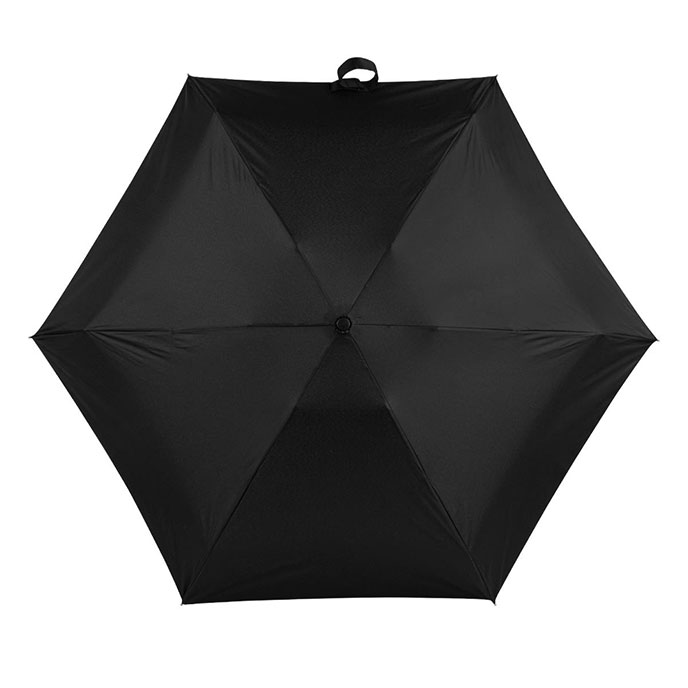 totes ECO-BRELLA® Compact Round Black Umbrella Black (5 Section) Extra Image 1